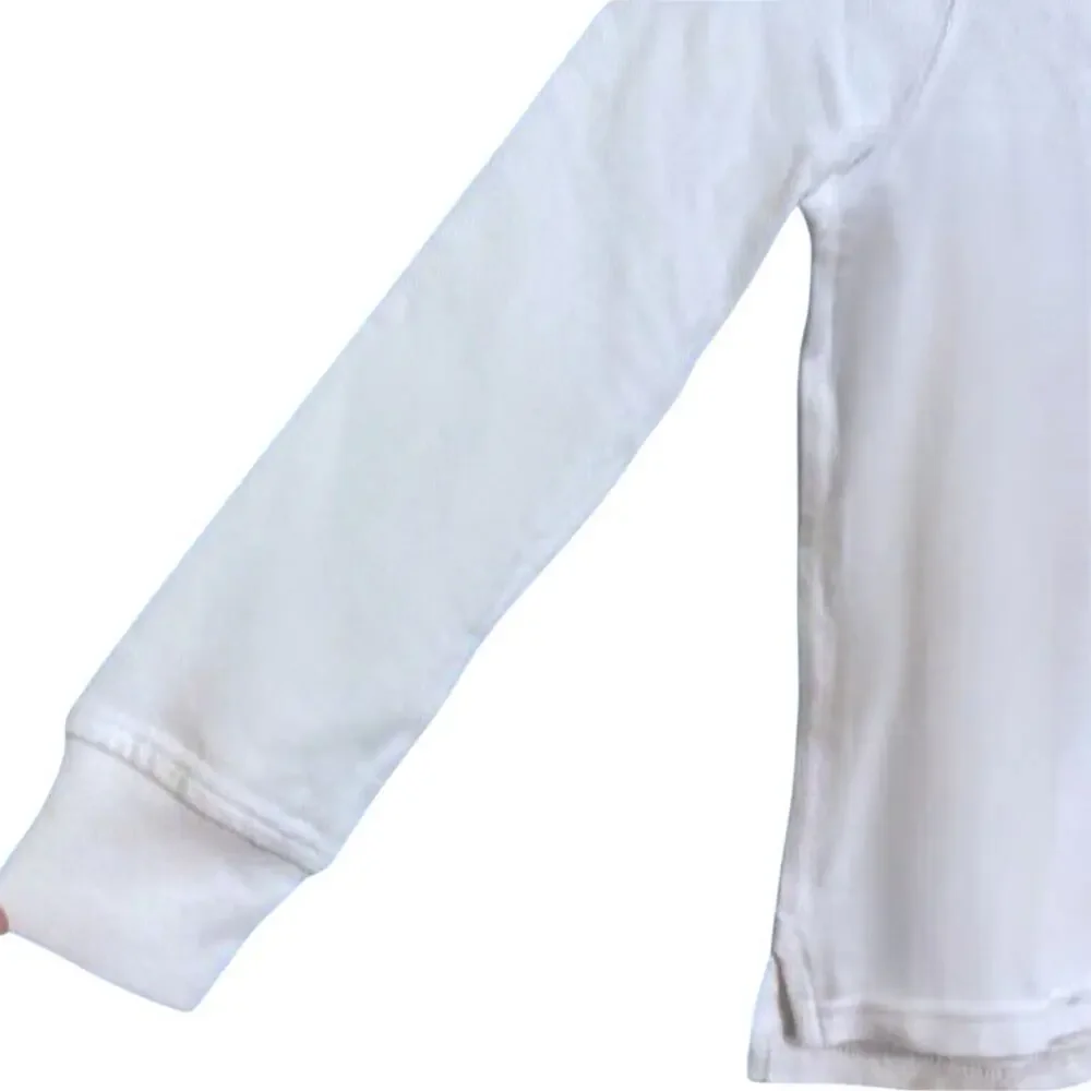 Boys GAP Uniform Long‎ sleeve Polo Shirt Size S White Organic Cotton NWT-READ